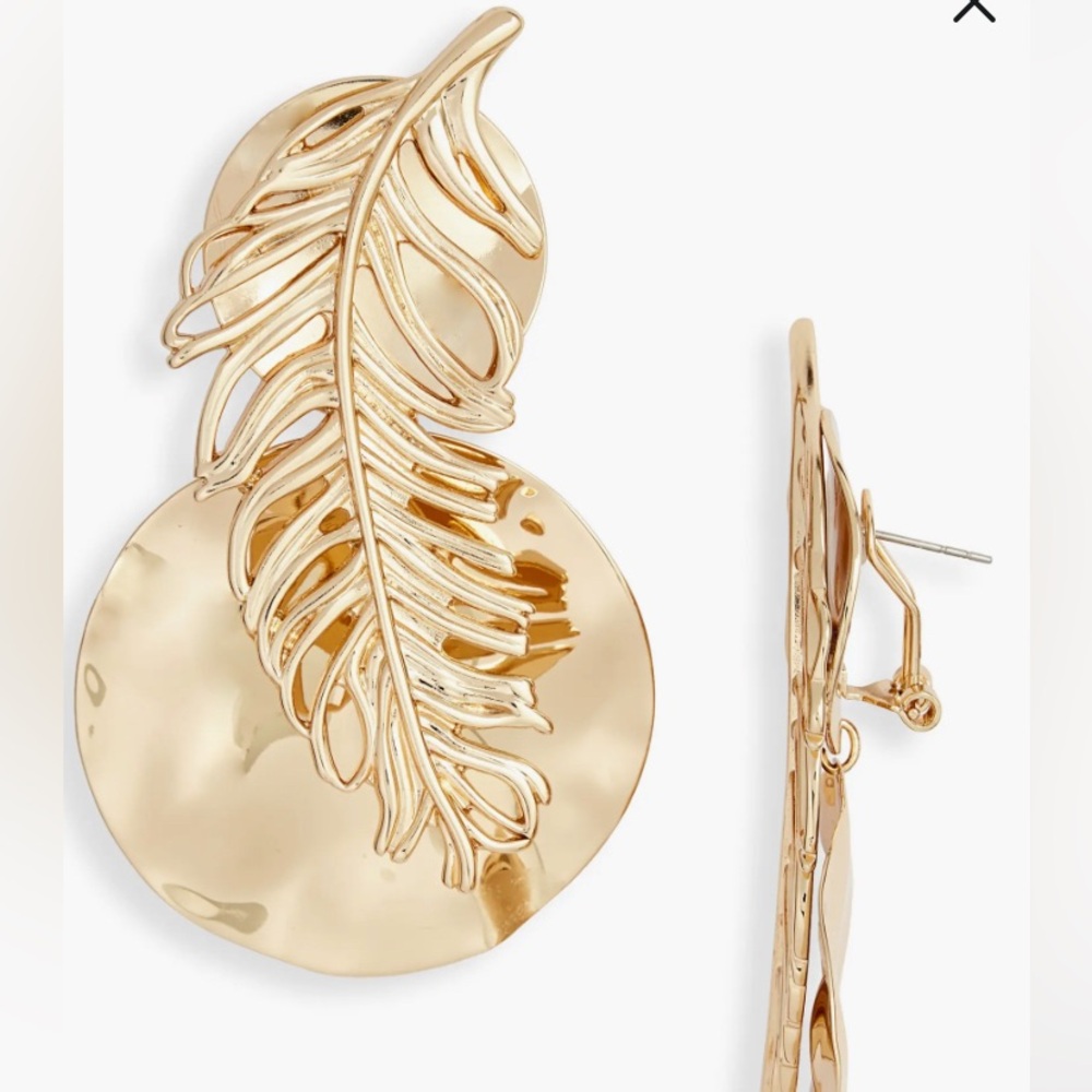 Megan Renee Feather Drop Earrings. Nordstrom x Harlem’s Fashion Row
